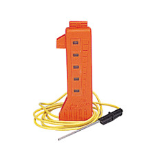 Medidor de corriente con luces de neón